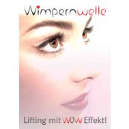 Wimpernlifting mit WOW Effekt Poster A2 Wimpernwelle